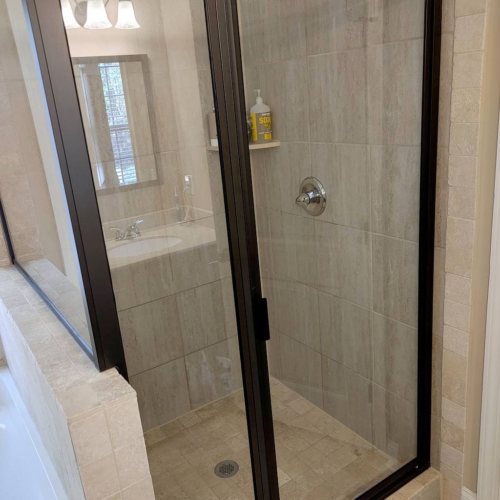 After we clean your shower door
