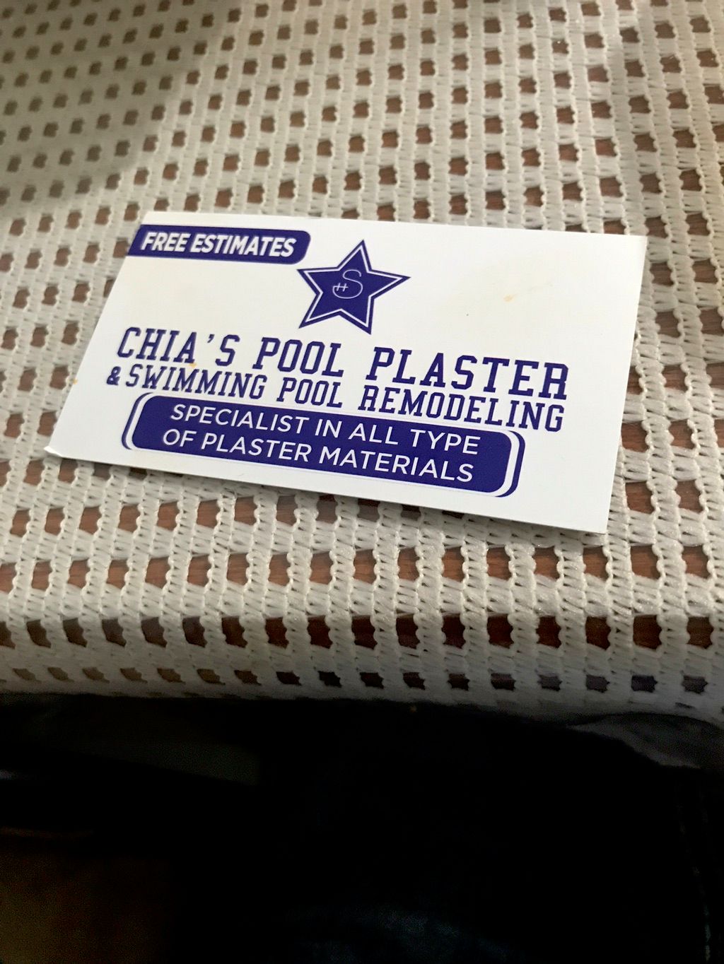 Chias Pool Plaster