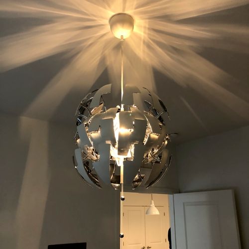 Almo installed a lighting fixture in my bedroom, a