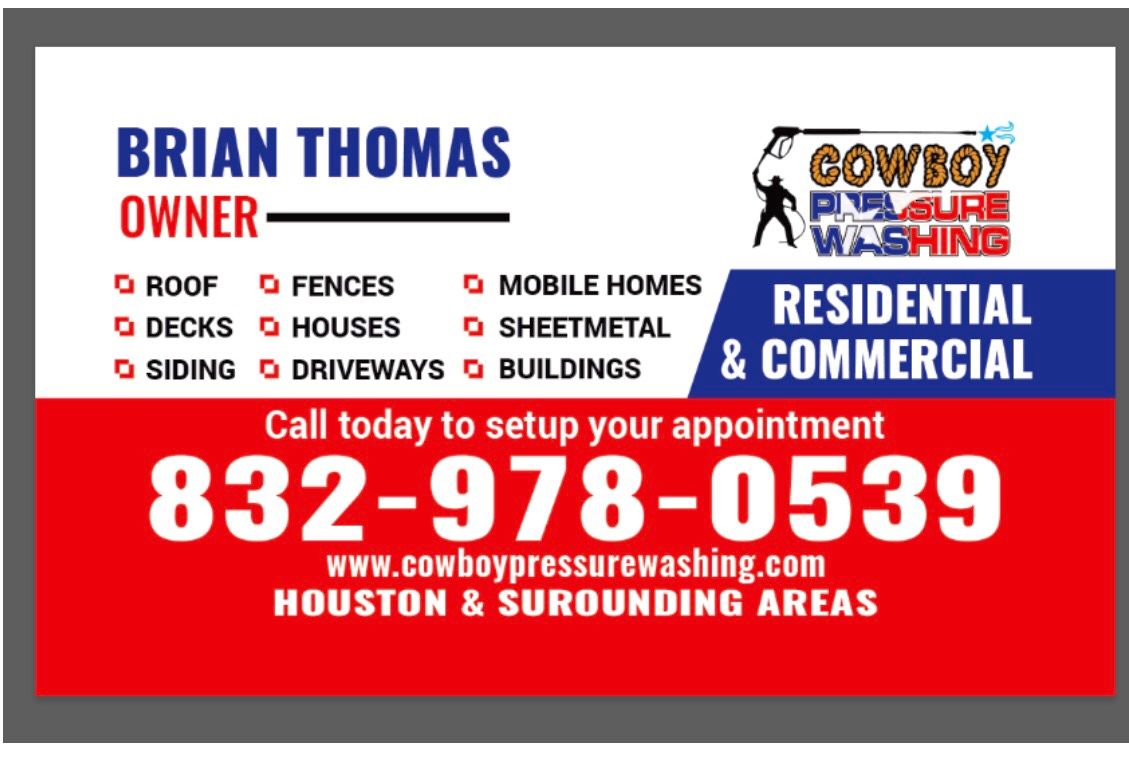 Cowboy Pressure Washing Houston, TX