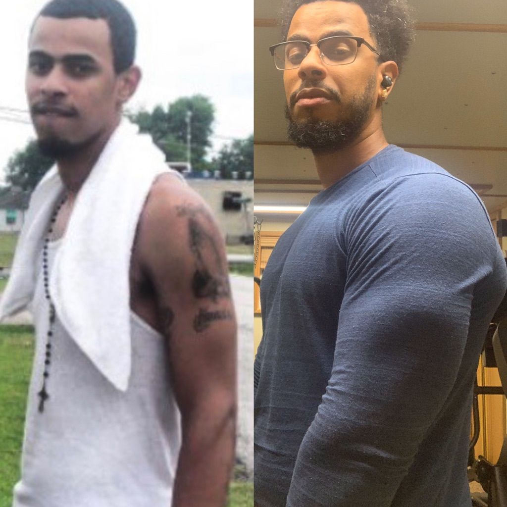 Build muscle, me then and me now 