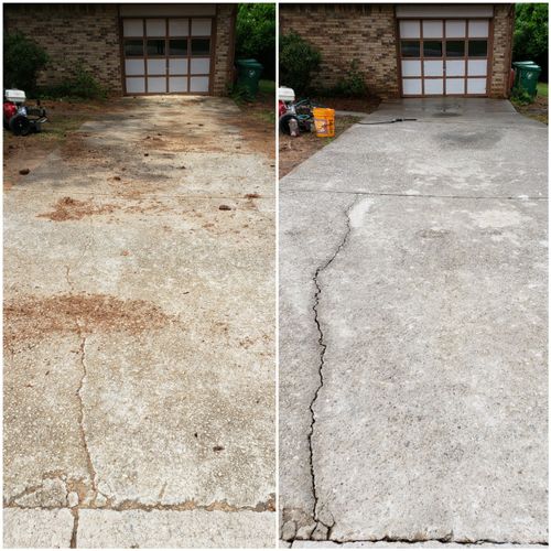 2 car driveway of a home