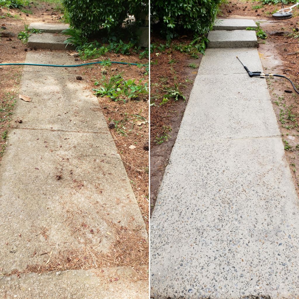 Walkway into the home
