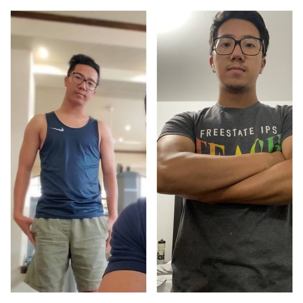 My Client who's goal was to build muscle mass and 