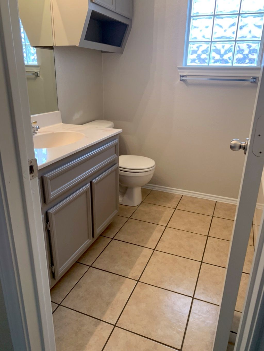 After bathroom move out cleaning 