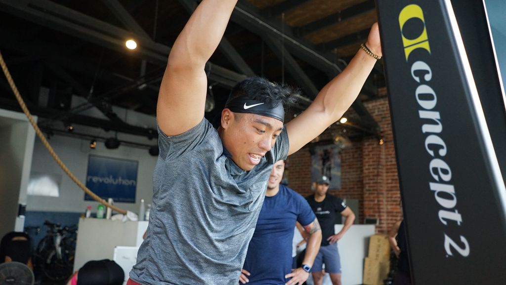 Coach Cala showing the squad how it's done on the 