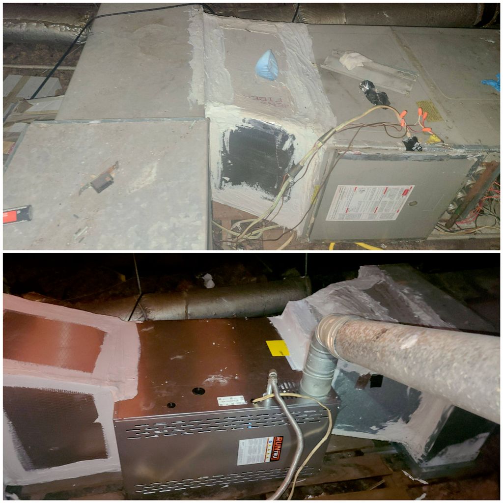 new furnace replacement  with 10 year parts and 20