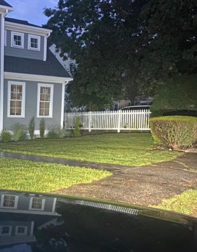 More of millón dollars house we put sod and bushes