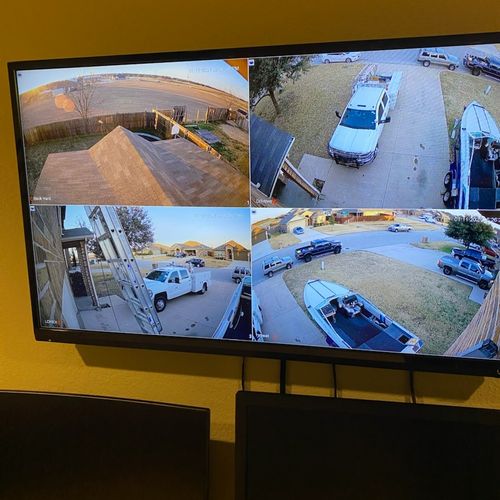 Security camera installation 