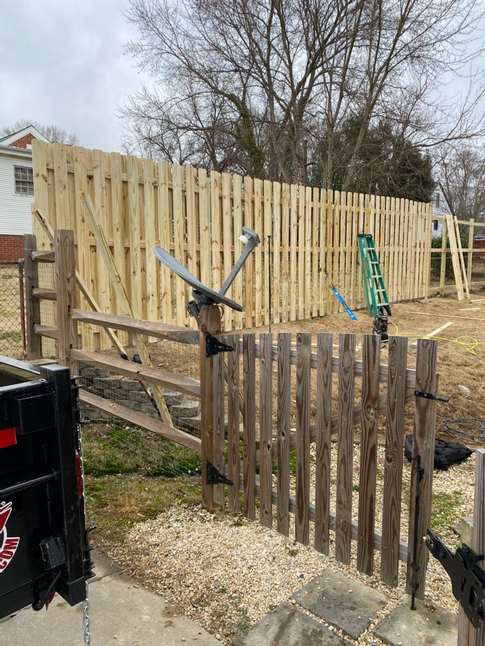 8ft  Shadow Box Privacy Fence