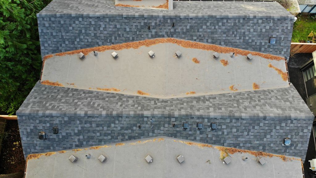 Drone images of the roof