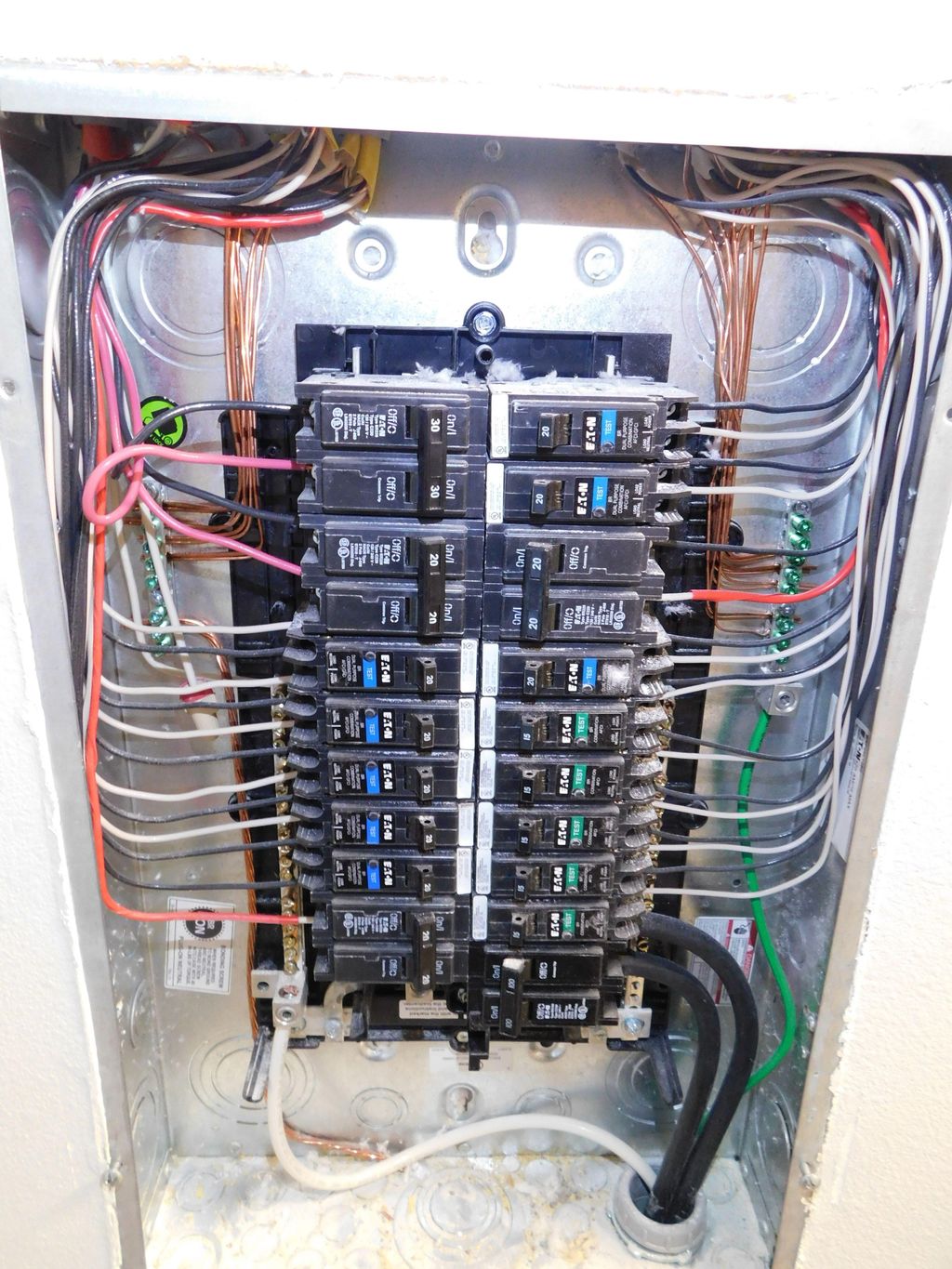 Electrical Panel behind the front cover