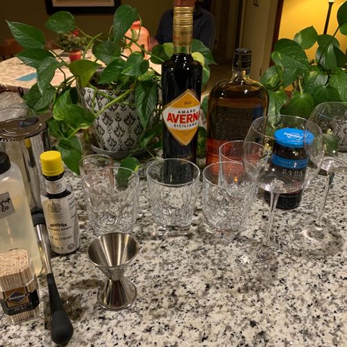 It was so much fun doing a virtual cocktail class 