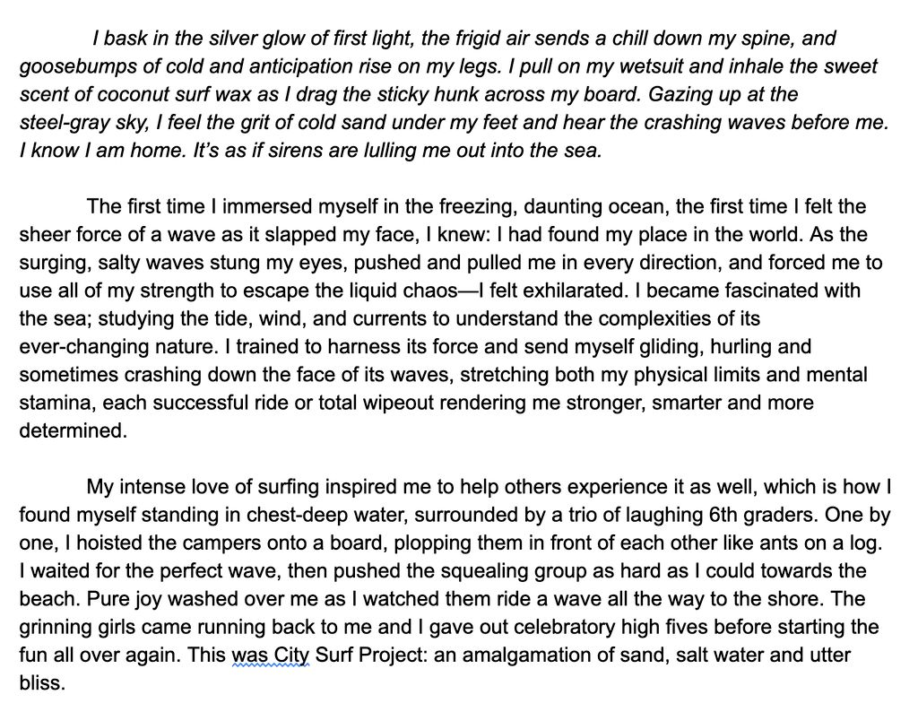 Essay by OD After
