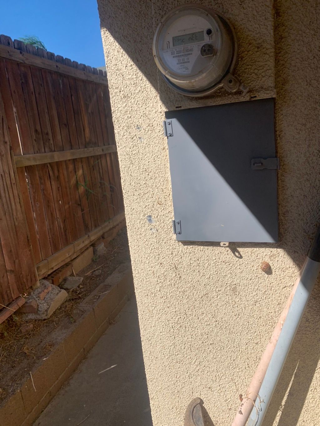 New customized service box panel on older electric