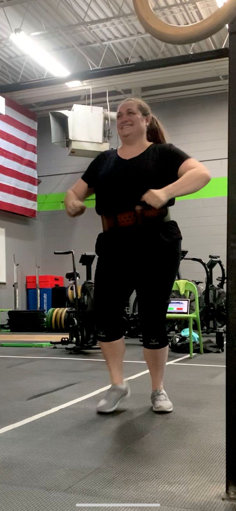 A look of pure joy after battling out a 270lb squa