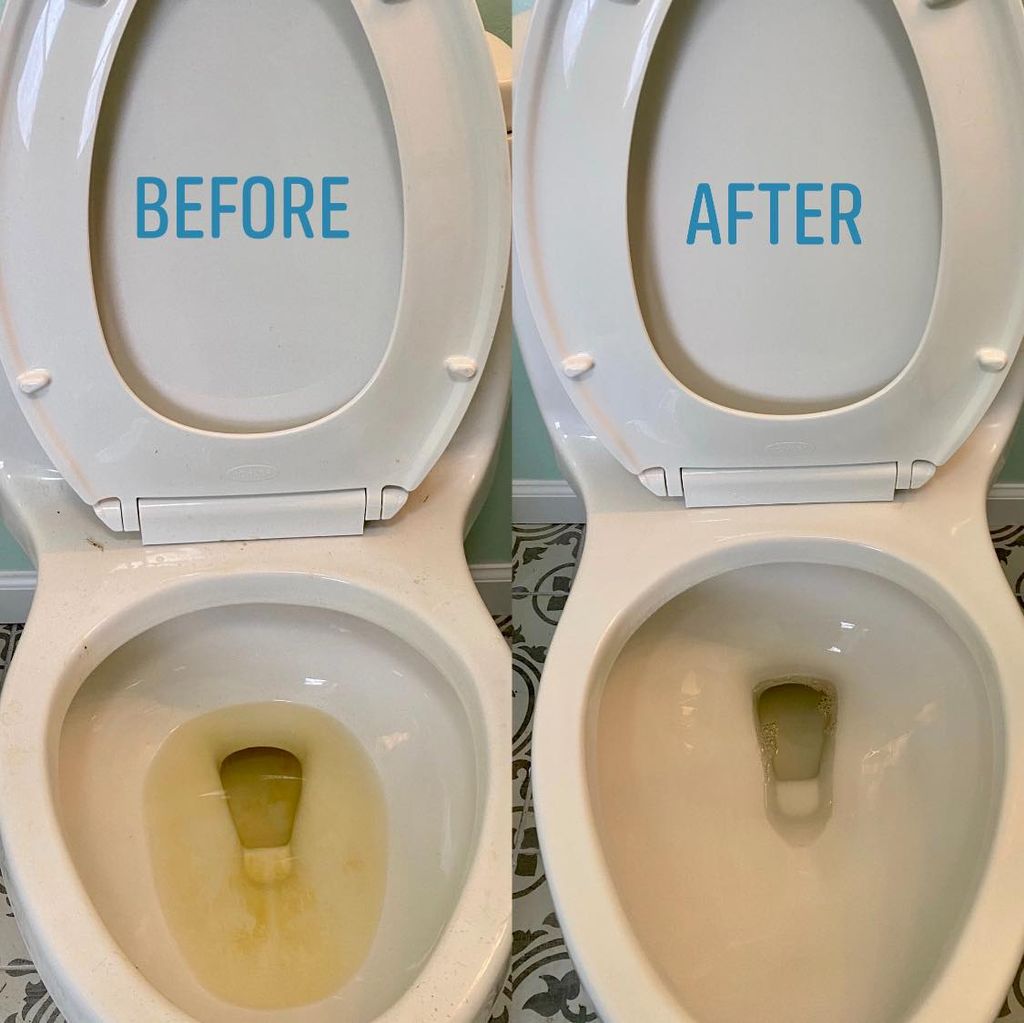 This client has well-water. The toilet had rust re