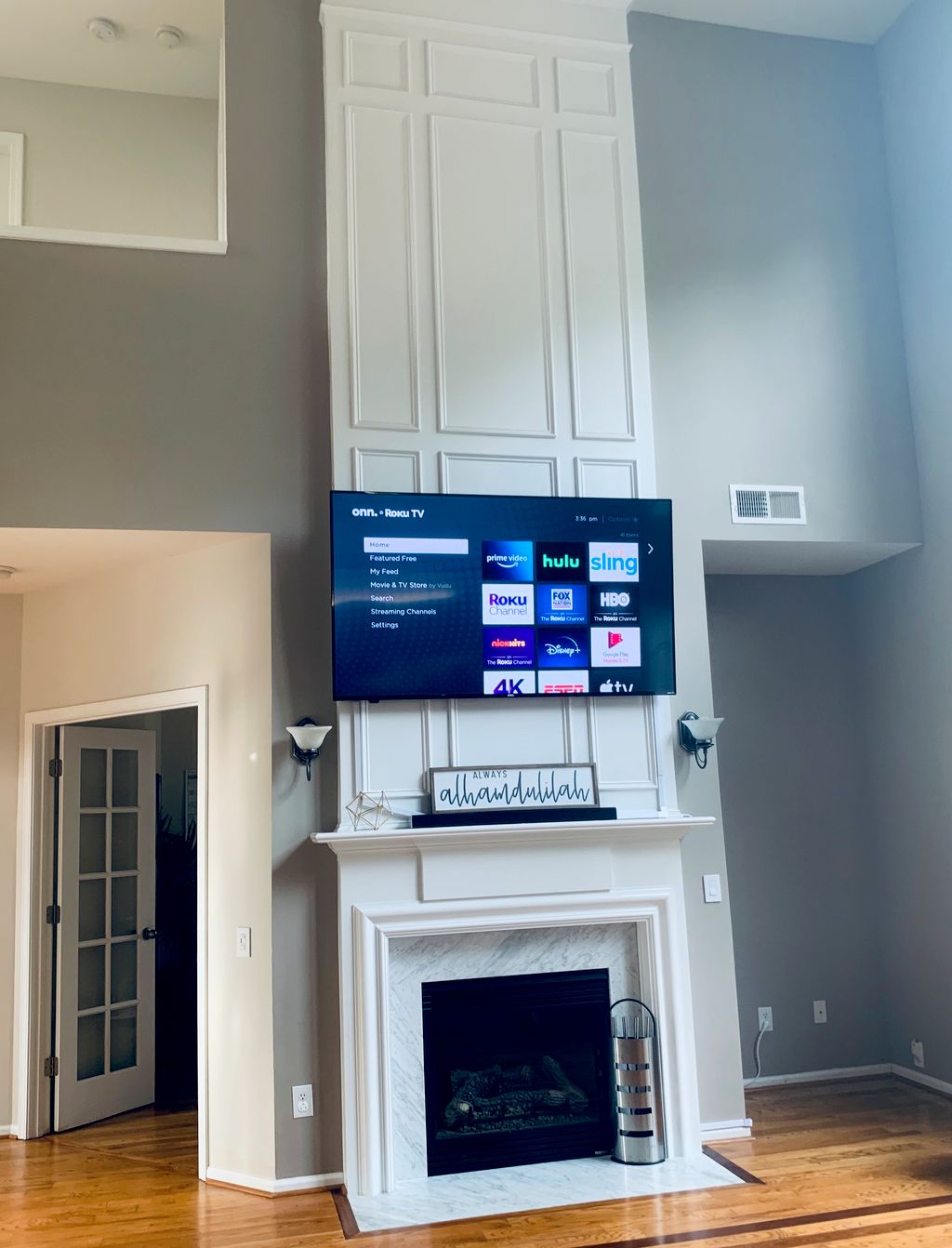 White Wire Covering/ FREE MOUNT