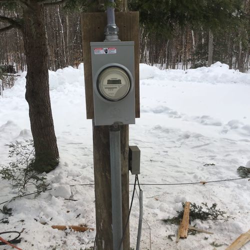 New Pole with New meter