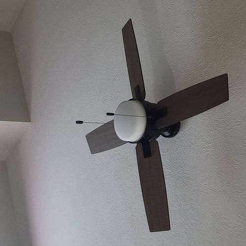 Brandon came out to replace an old fan that had st