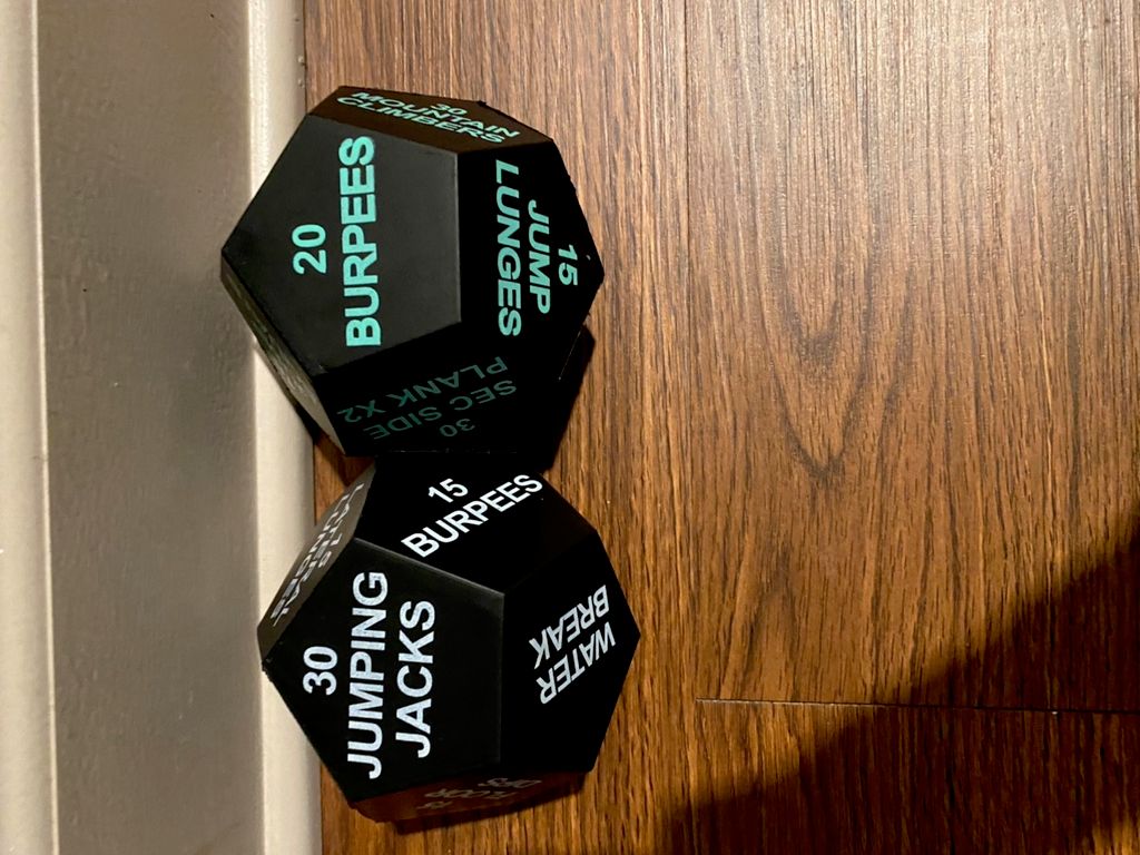 Fitness can be creative and fun! Dice workout