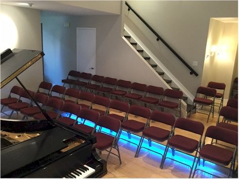 Home studio converts to indoor recital hall!