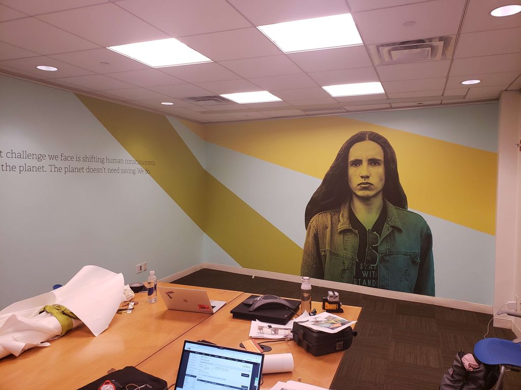 Rebranding with #wallmurals #wallcovers