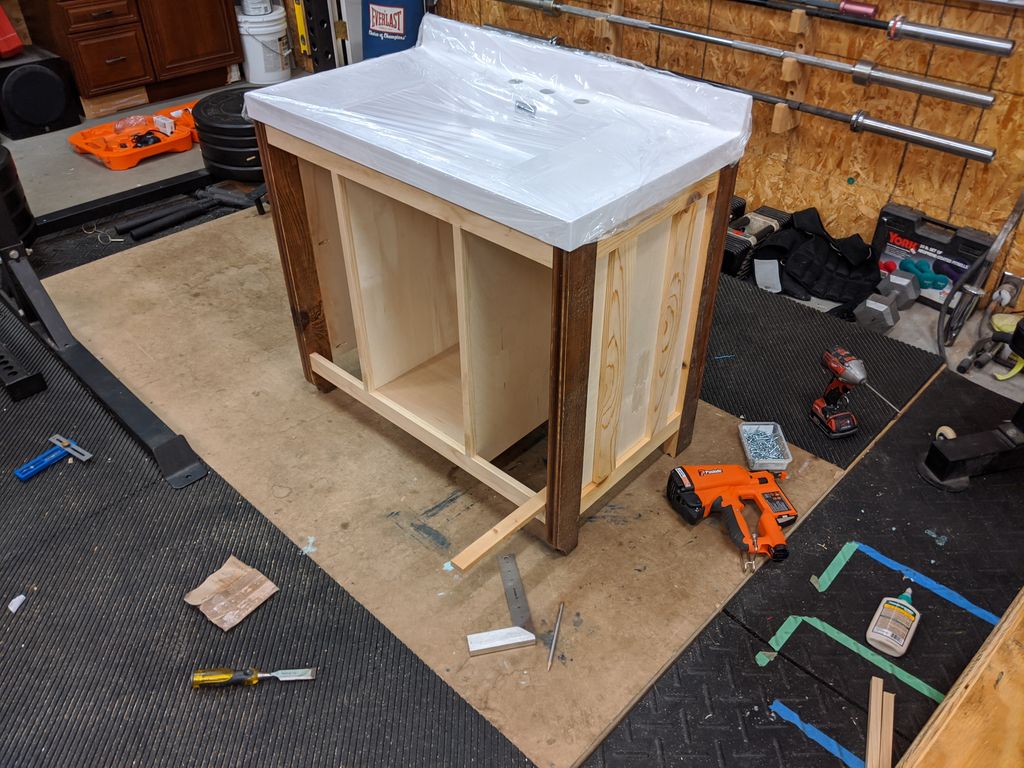 Custom vanity build