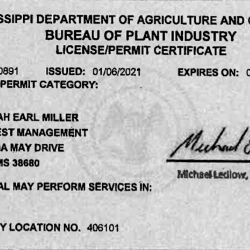Mississippi Licensed/Bonded/Insured
