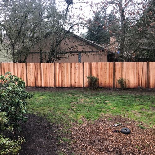 Luis and Edgar did an excellent job on our fence. 