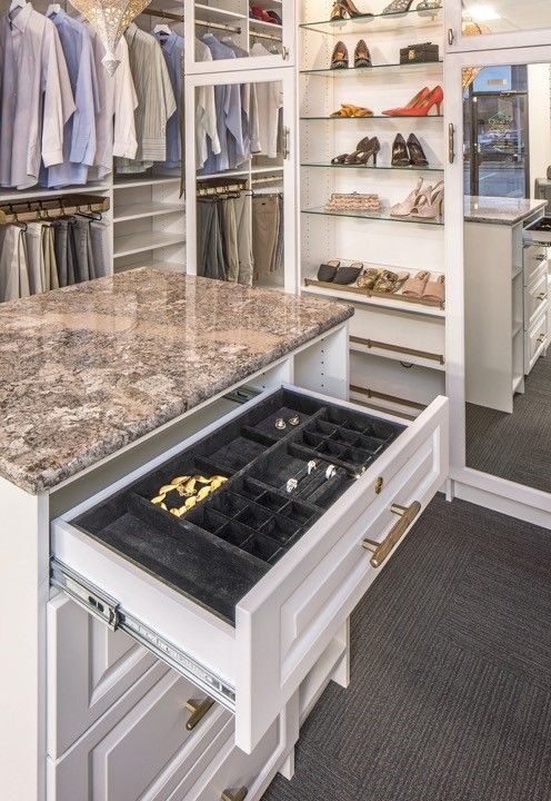 Walk-In Closet with Jewelry Drawer