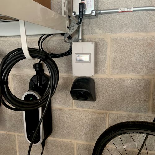Metered EV charger receptacle. Ideal for shared ga