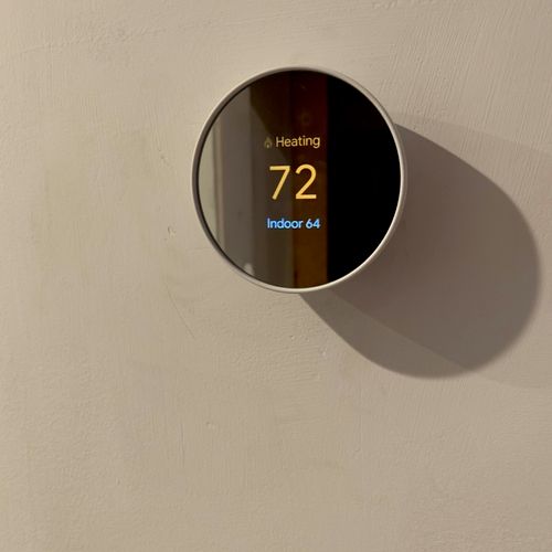 Julio did an outstanding job installing two nest t