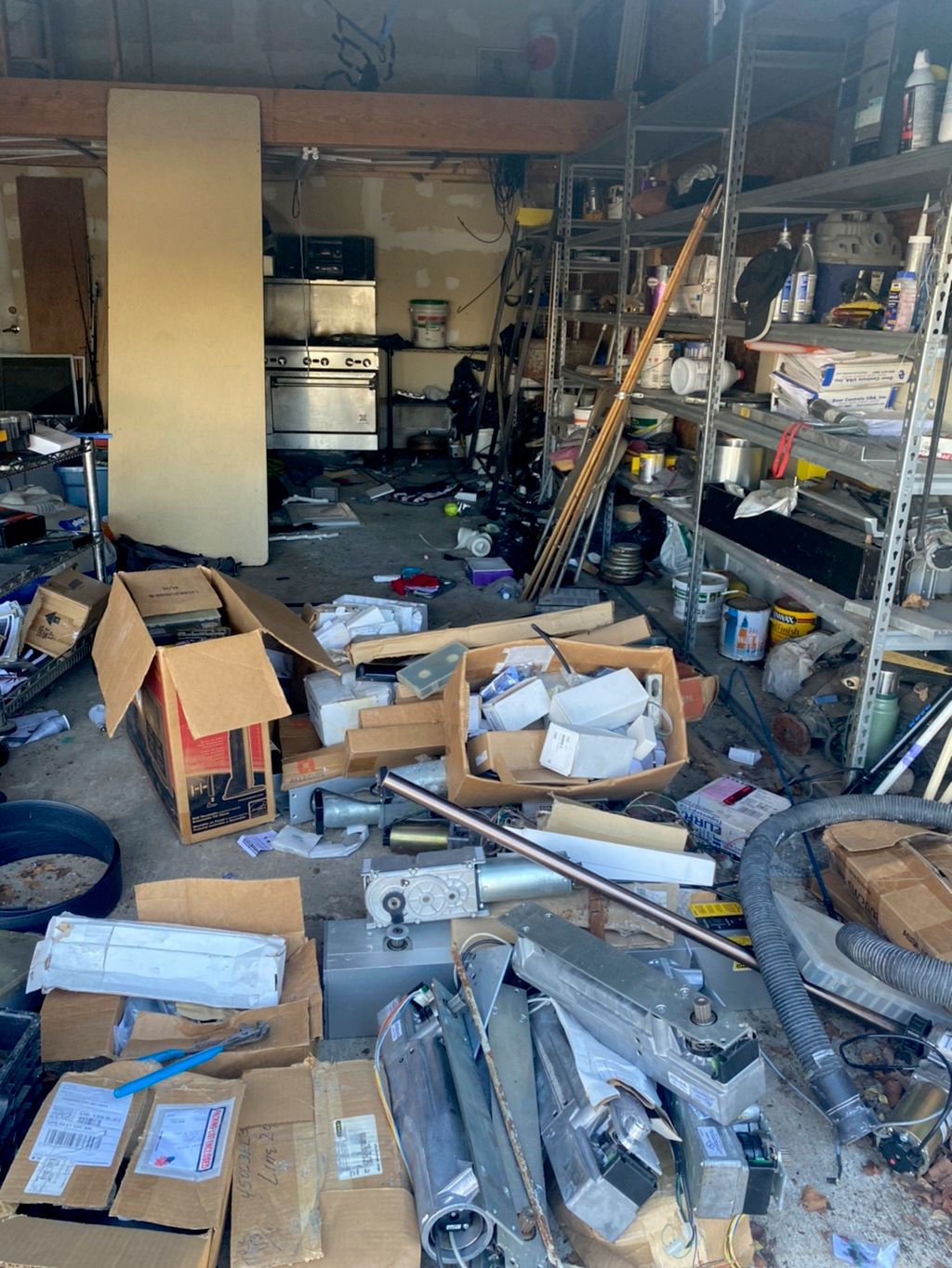 Garage Cleanout. Before 
