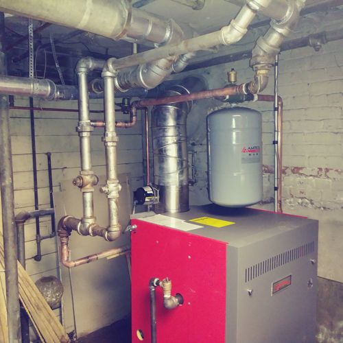 New Hot Water Boiler Installation 