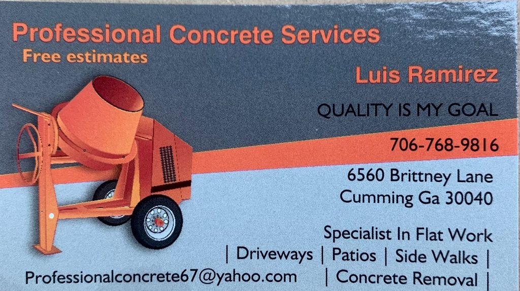 Professional concrete services