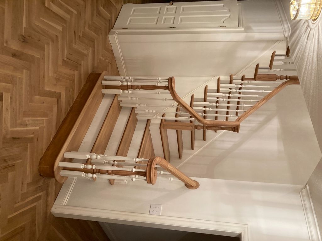 Andrii is a good worker, he polished the steps and