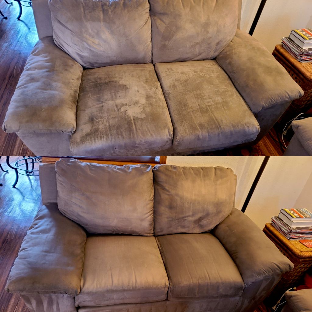 Before and after deep cleaning 