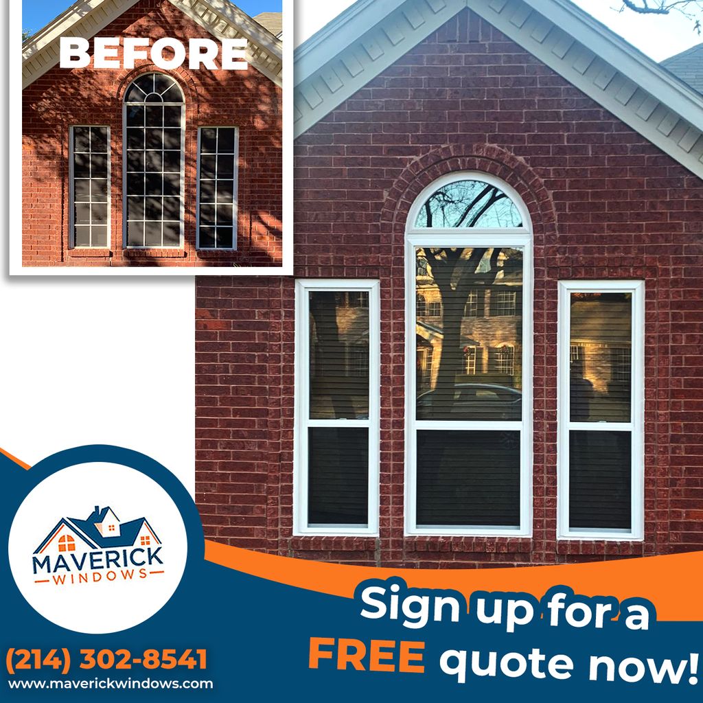 Before and After: Window Replacement Flower Mound,