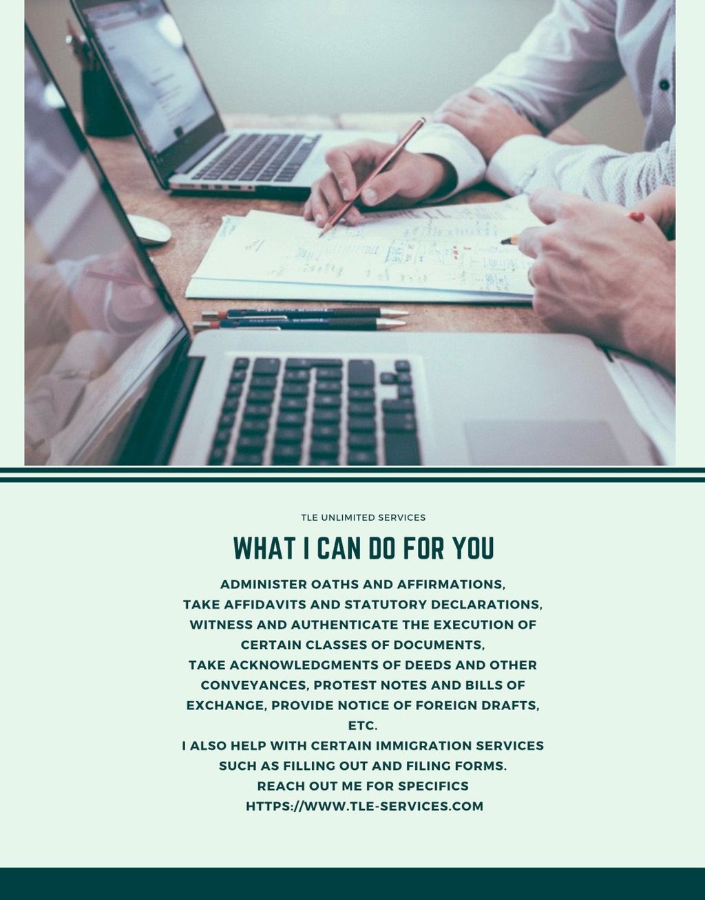 What I can do for you!