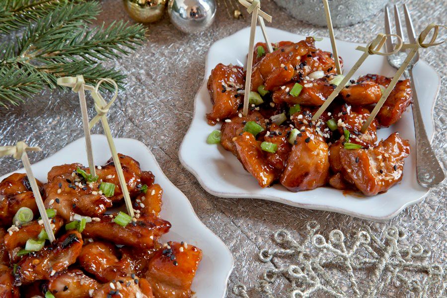 Filipino Adobo Pork Belly on a Stick 