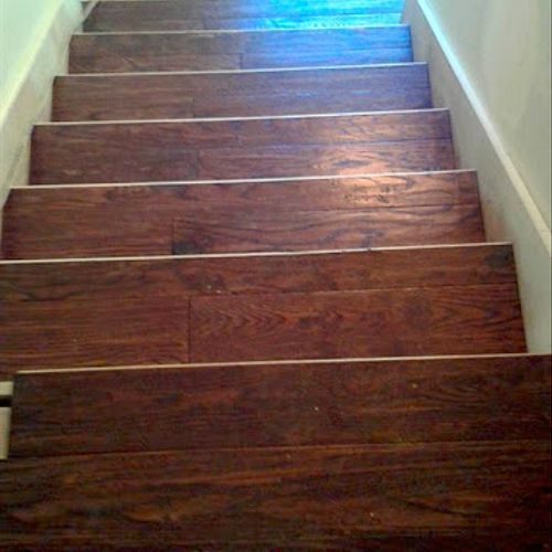 oak custume stairs