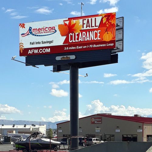 American Furniture Warehouse Billboards