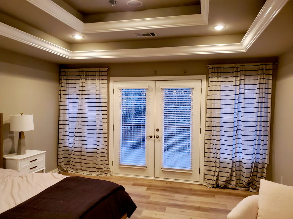 Curtain rod installation 