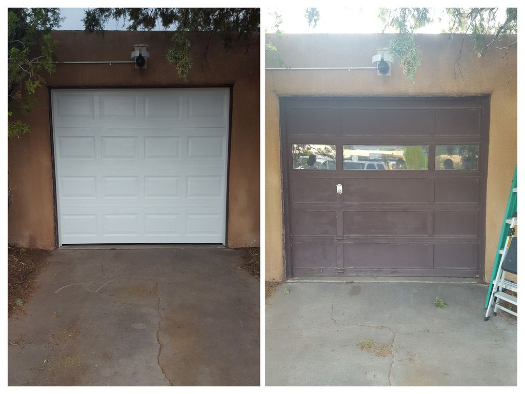 Wood door upgrade to triple layer insulated.