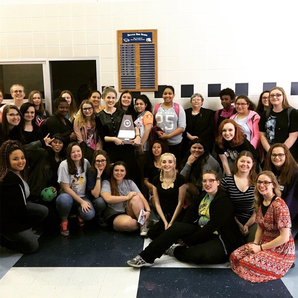 One of my choirs at a competition after receiving 