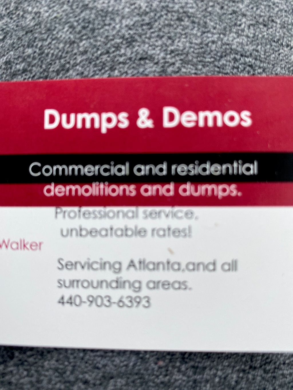 Dumps and Demos