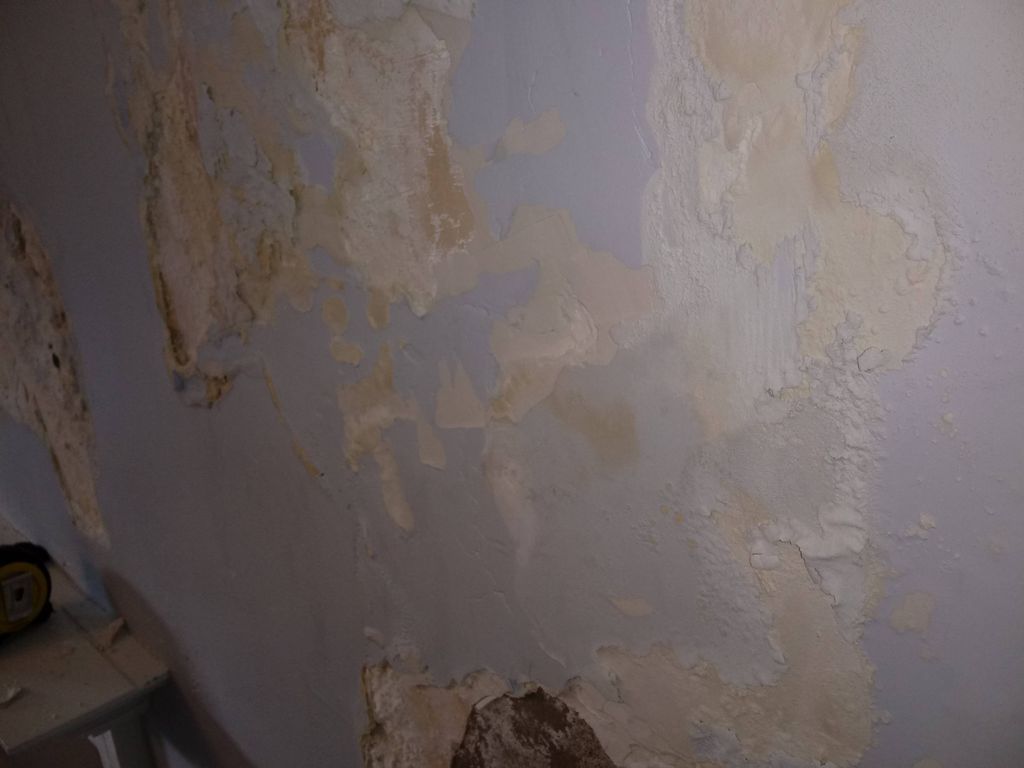 Plaster wall repair before