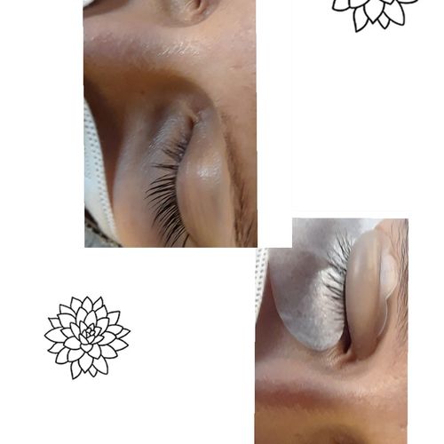Results of a lash lift