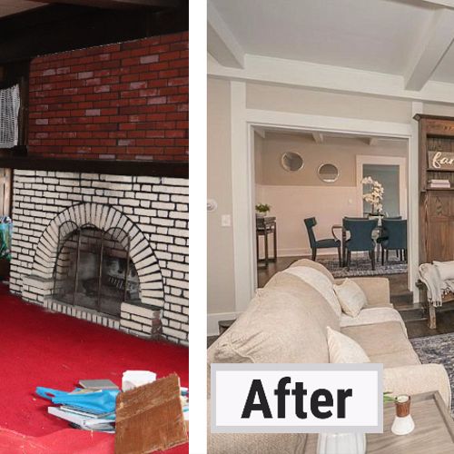 Lakewood House Renovation Interior Before & After